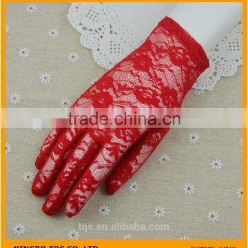 Women Lace Plus Size Wedding Gloves photo-4