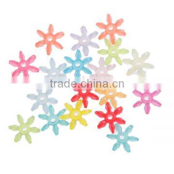 Hot Sale Christmas Snowflake At Random Acrylic Spacer Beads