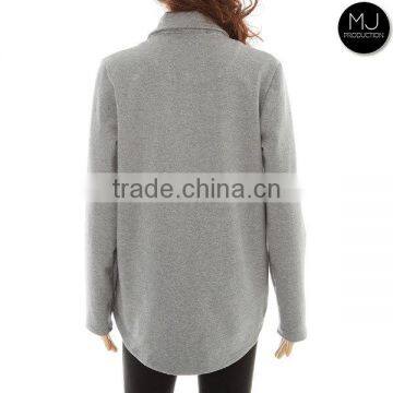 Factory Heather Fabric Winter Pullover Women Clothing photo-5