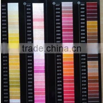 high quality fabric color shade cards embroidery thread color chip, color card, color chart