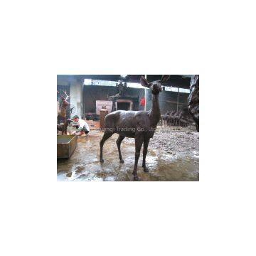 Modern Bronze Deer Animal Sculpture photo-2