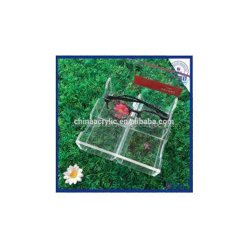 Acrylic Eyeglasses Display Case with Back Holder