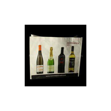 Recyclable Flat Folding Collapsible Laminated Pp Woven Wine Cooler Bag