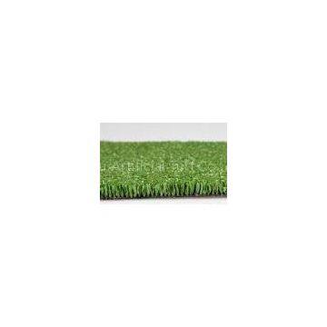 Polyethylene Natural Tennis Court Synthetic Grass For Basketball / Rugby 15mm Dtex6000