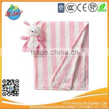 Embroidery Soft Rabbit Animal Blanket