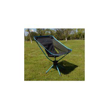 Outdoor rotating camping chair, portable 600D oxford folding beach chair /fishing chair