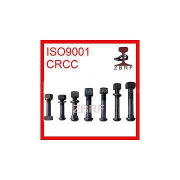 Round Head High Strength Black Rail Fishplate Bolt