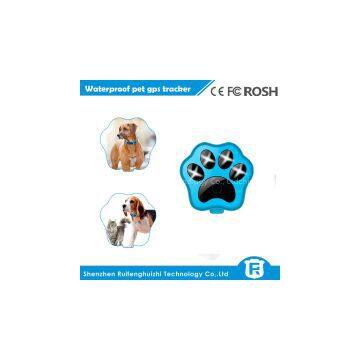 RF-V30 waterproof IP66 mini pet gps tracker for dog with collar