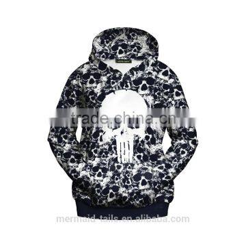 Women Autumn and Winter Long Sleeves Gothic Skull Printing T-shirt