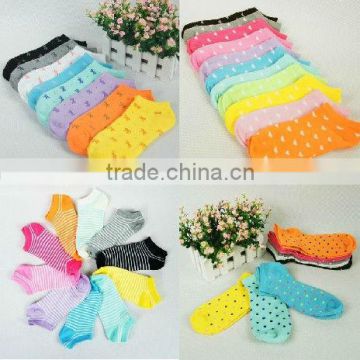 Socks Manufacturers in China Street Fashion Wholesale Fluorescent Color Korean Cartoon Portrait No Show For Women Socks