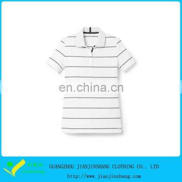 Custom Sublimation Printing Stripes Polyester Spandex Woman's Polo Shirt