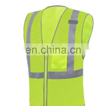 EN ISO 20471 wholesale safety vest high visibility Reflective safety vest with safety tape