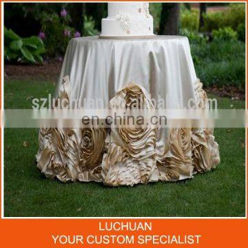 Custom Color Pattern Design for Outdoor Wedding Banquet Table Cloth