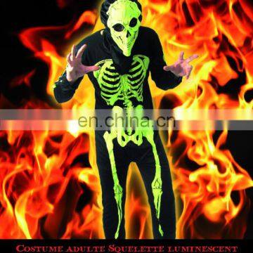 CG-COS1035 Costume adult squelette luminescent halloween glow in the dark