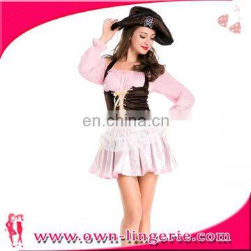 Wholesale fantasy female pirate Halloween sexy medieval cosplay costumes