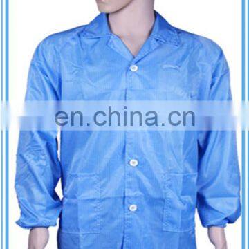 100%polyester taffeta Cleanroom esd suits, antistatic lab coats