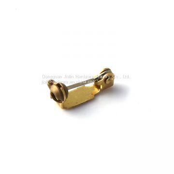15mm Small Size Brass Badge Pin Back Wearing on Breast photo-2