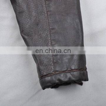 2015 Lastest Fashion High Quality Cheap Leather Chinese Jacket photo-6