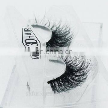 Factory Wholesale Private Label Invisible Band Individual 3d Real Mink Strip Eyelashes photo-2