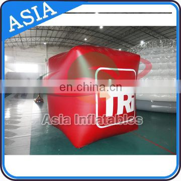 Inflatable Swim Buoy Inflatable Cubic swimming marker Buoy for sale