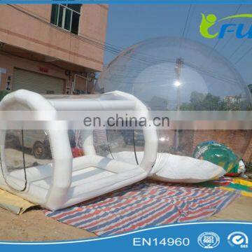 Transparent Inflatable bubble tent with 2 tunnels /inflatable bubble tent