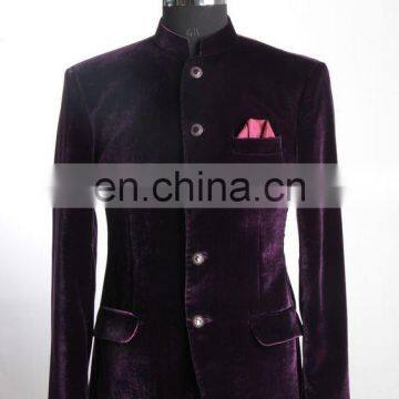 Indian Bollywood Handmade Indo Western Men's Classical Nehru coat wedding dress Jacket Blazer Bridal Wear