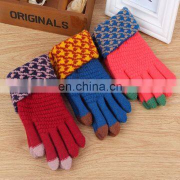 wholesale popular Knitted Touch Screen Winter Glove