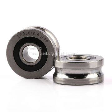 LFR5201-12 KDD NPP R5201-12 ZZ 2RS U Type Groove Track Roller Guide Pulley Bearing photo-4