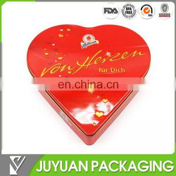 2015 Heart-shaped Christmas gift tin box