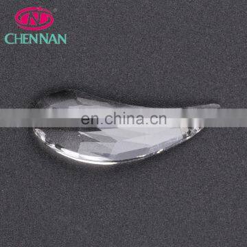 Pujiang Manufacturer Wholesale Sparkle Crystal Beads Crystal Garment Beads Crystal Jewelry Accessories Lamp Work Beads 37*14 mm photo-3