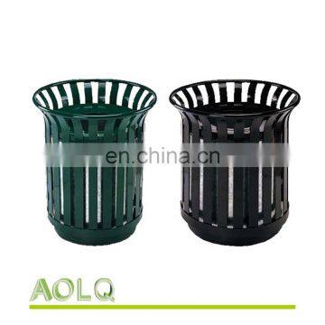 Stand urban garbage basket/outdoor dustbin for park made of iron