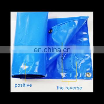 Blue train tarpaulin truck cover PVC Knife Coated Tarpaulin