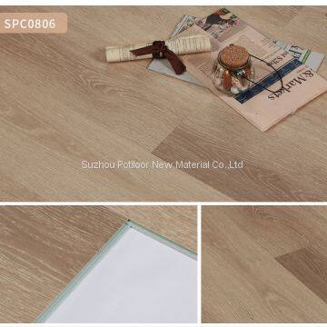 SPC floor vinyl flooring sheet tiles slotted click lock 5.0mm thickness 0.7mm wear layer