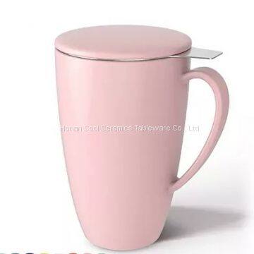 Wholesale customised wedding favors turkish ceramic tea coffe mug with infuser