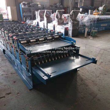 NEW Typ Double Layer Roof Automatic Tile Roll Making Forming Machine photo-2