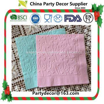 Paper Napkins Serviettes Printing Flowers Butterfly for Wedding, Dinner and Party photo-4