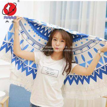 Microfieber Printed Round Beach Towel