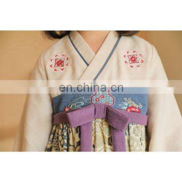 6731 Kids Clothing Chinese Style Dress Kids Casual Clothes Child Baby Girl Embroidered Dress