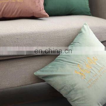 Solid Colorful Dutch Couch Embroidery Pillows Home Decor Sofa Velvet Comfortable Cushion Covers