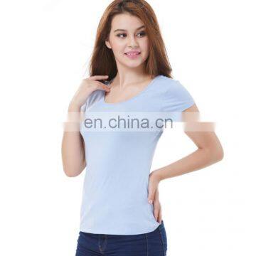 2020 New Arrival Hot Selling Female Blank Modal Stretch Summer Short Sleeve Crew Neck Women t Shirt photo-2