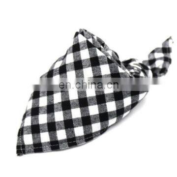 Custom Design Dog Bandanas Washable Triangle Bibs Scarfs Cotton Plaid Printing Kerchief for Dogs and Cats photo-2