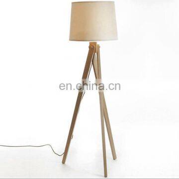 2018 Simple Creative Style Fabric Shades Tripod Modern Floor Lamp photo-2