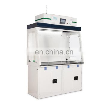 LCD control panel lab floor mounted dustless fume hood