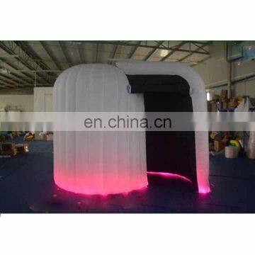 Fashionable Customized Inflatable LED Lighting Tent/ Portable durable LED dome inflatable igloo photo booth