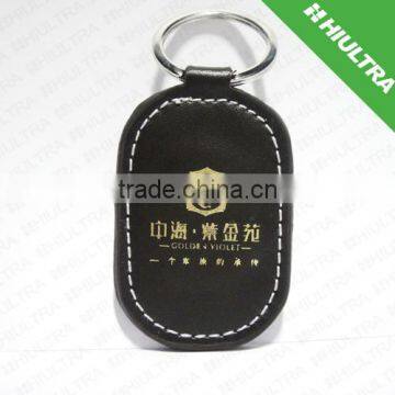 EM4100/EM4200 Small Rfid Leather Key Tags for access control, time attendance,gym,Club