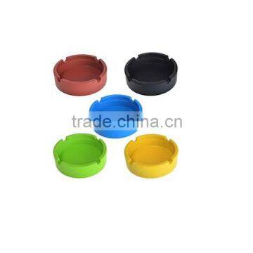 Cheap Soft Eco Friendly Pocket Round Shatterproof Cigar Rubber Silicone Ashtray photo-4