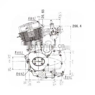 High Quality Motorcycle Engine CG175CC Air Cooled Motorcycle Engine Assembly photo-2