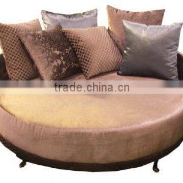 Synthetic Rattan Round Lounge Chair+table photo-3
