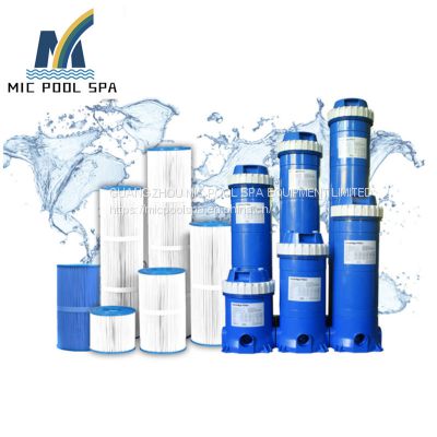 Swimming pool and spa cartridge filter equipment 25ft2/50ft2/75ft2/100ft2/150ft2 filter element with filter area