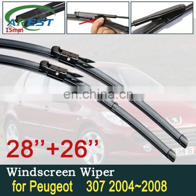 for Peugeot 307 307SW 307CC hatchback sedan 2004~2008 Car Wiper Blades SW CC  Front Windscreen Windshield Wipers Car Accessories